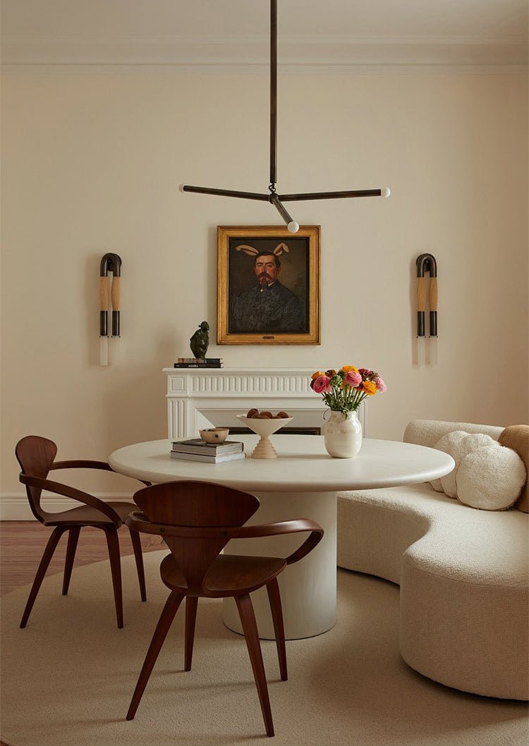 Arthur Modern Brass Wrapped Linear Chandelier-Neutral Decor