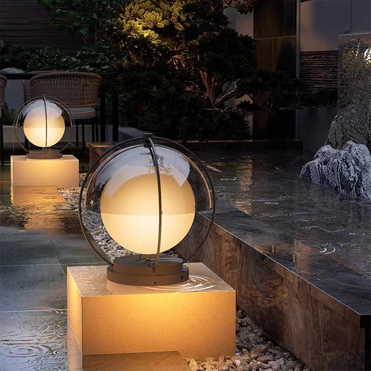 Redy Led Modern Minimalist Outdoor Pillar Lights