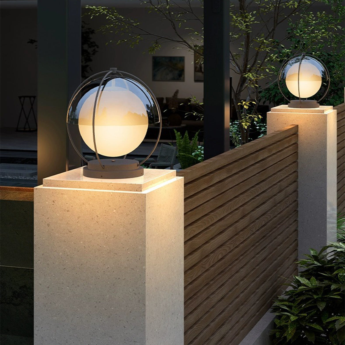 Redy Led Modern Minimalist Outdoor Pillar Lights
