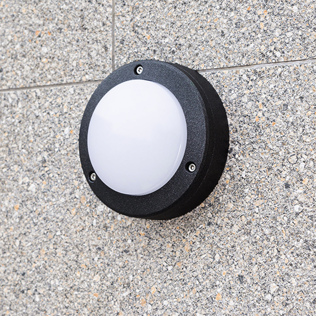 Tasha Round Minimalist Outdoor Wall Lights