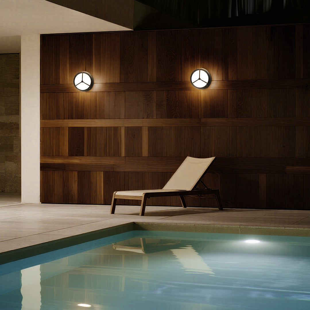 Weaver Minimalist Trisection Outdoor Wall Light