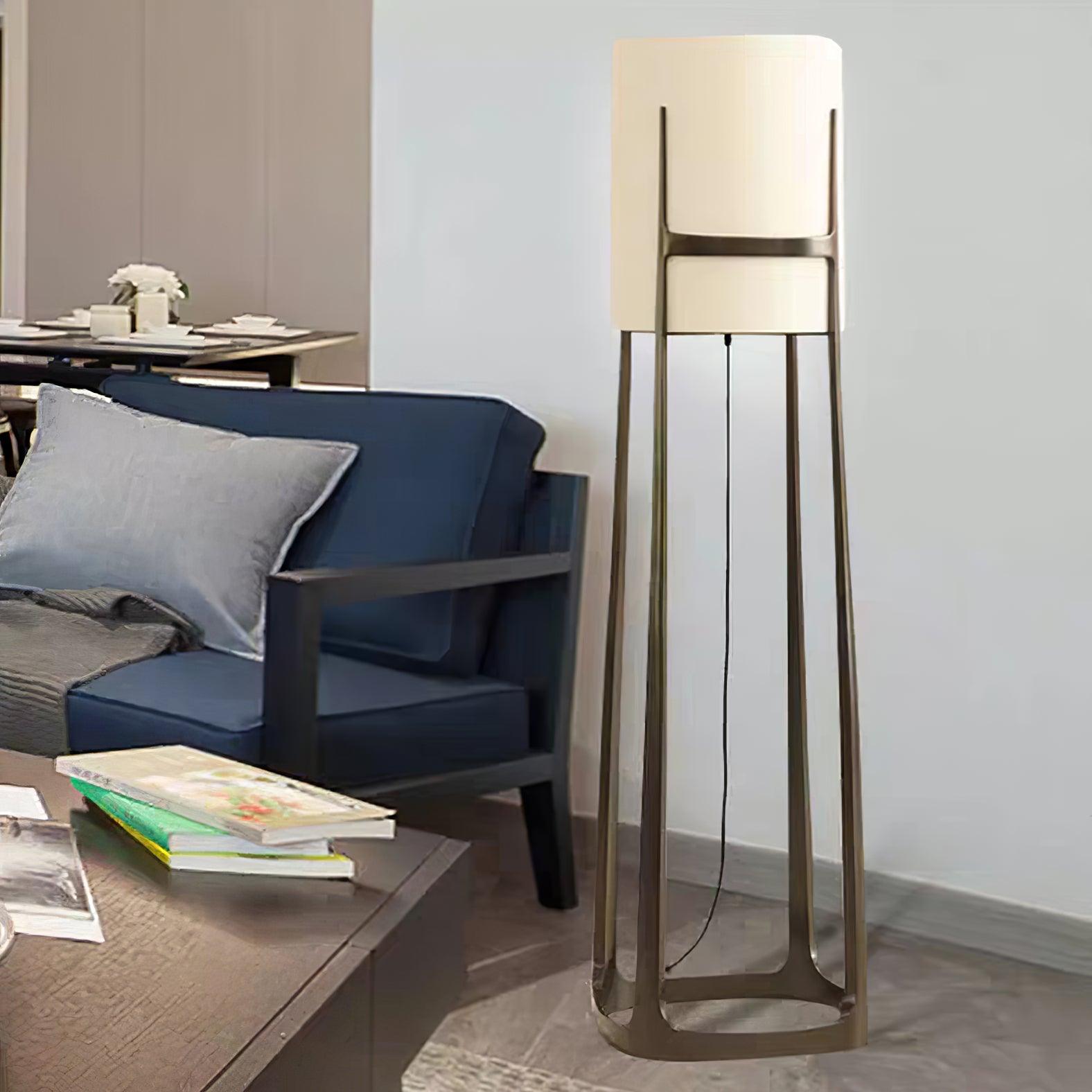 Liora Classic Fabric Floor Lamp-Neutral Decor