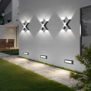 Fedora X Shape Creative LED Modern Outdoor Wall Lamp