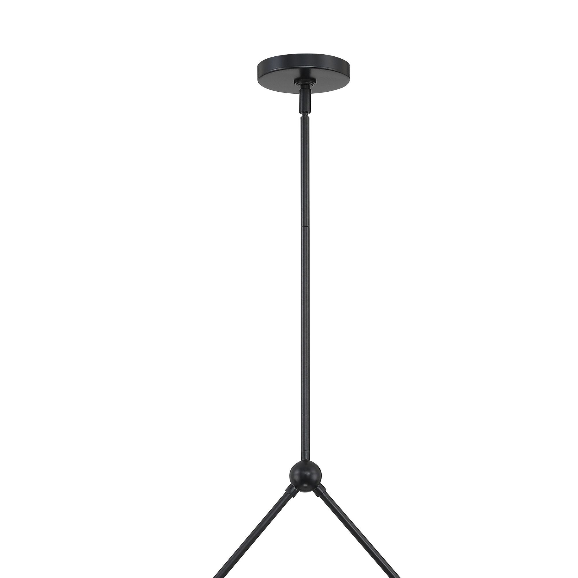 Lifestyle image showcasing the black finish of the Xavier lamp.