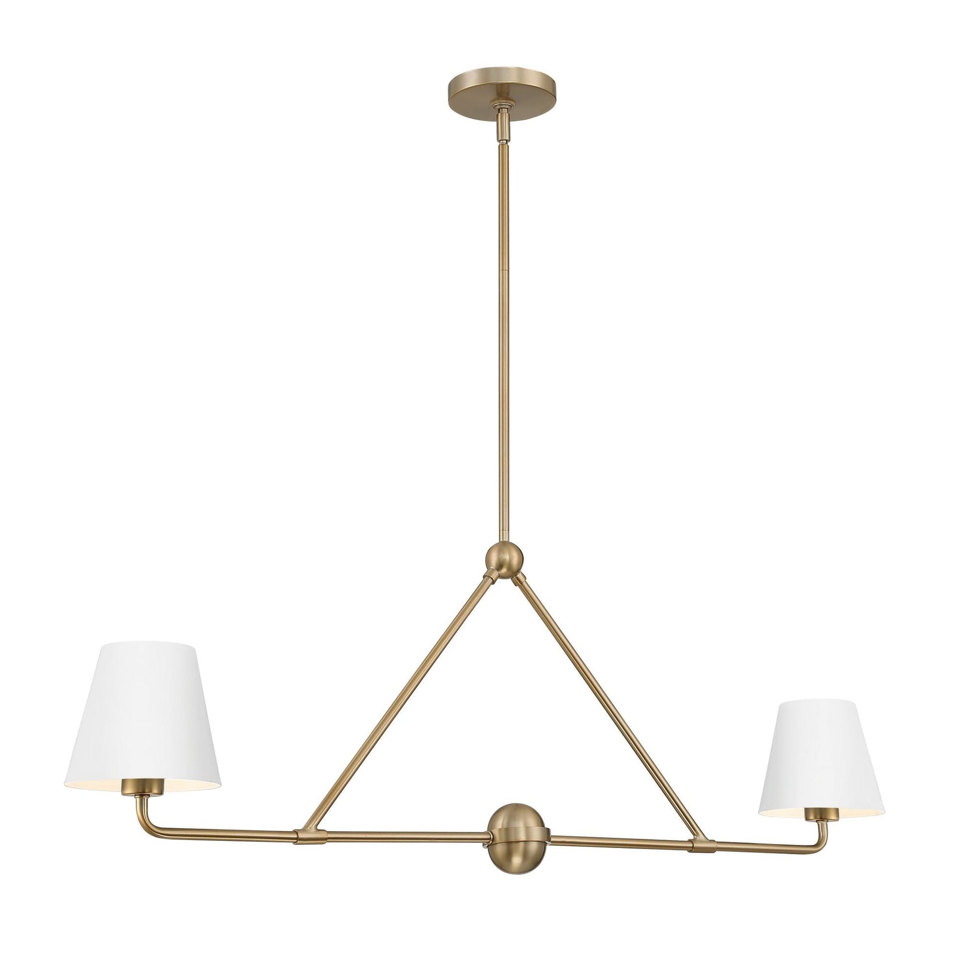 Lifestyle image showcasing the white finish of the Xavier lamp.