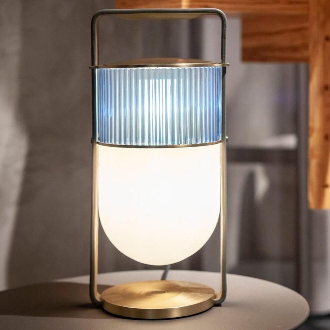 Kiorven Glass Artistic Table Lamp-Neutral Decor