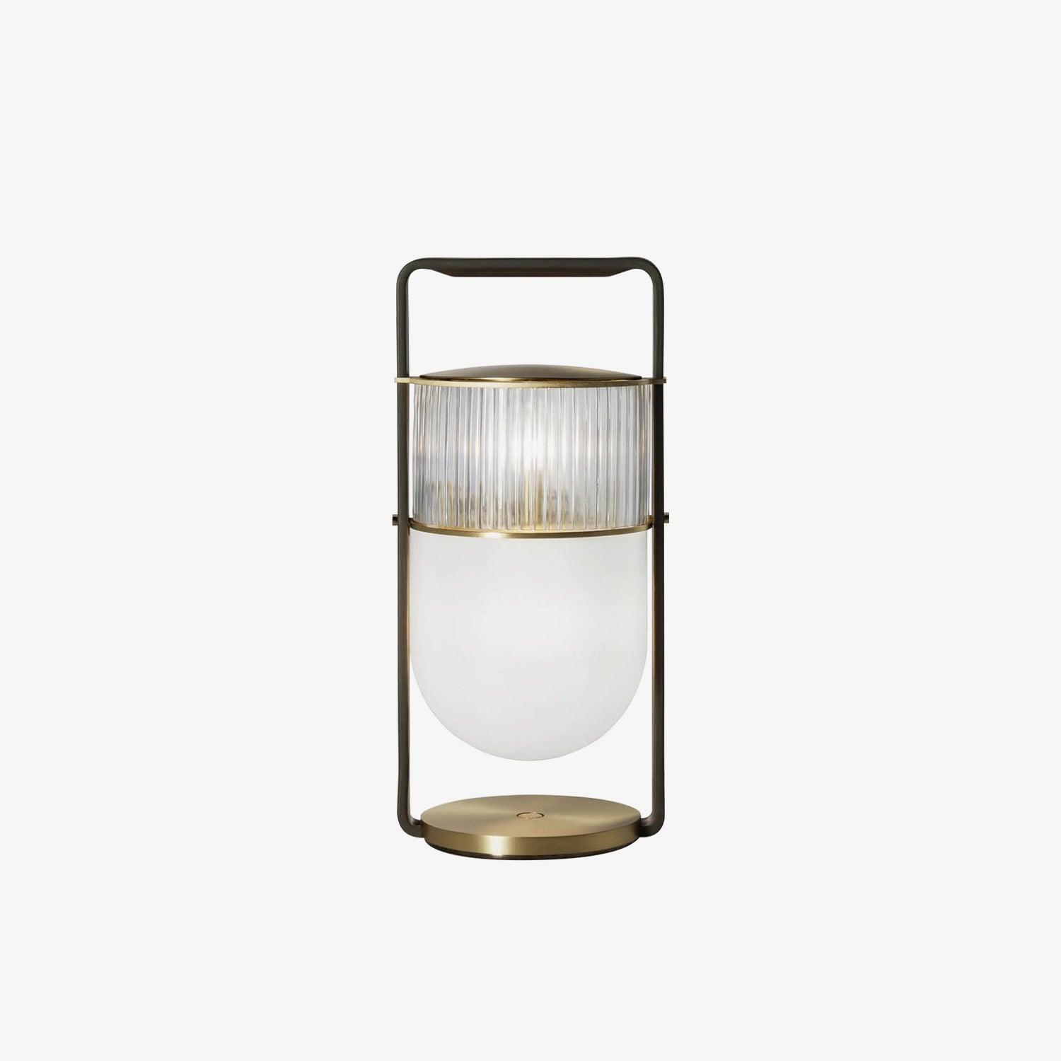 Kiorven Glass Artistic Table Lamp-Neutral Decor