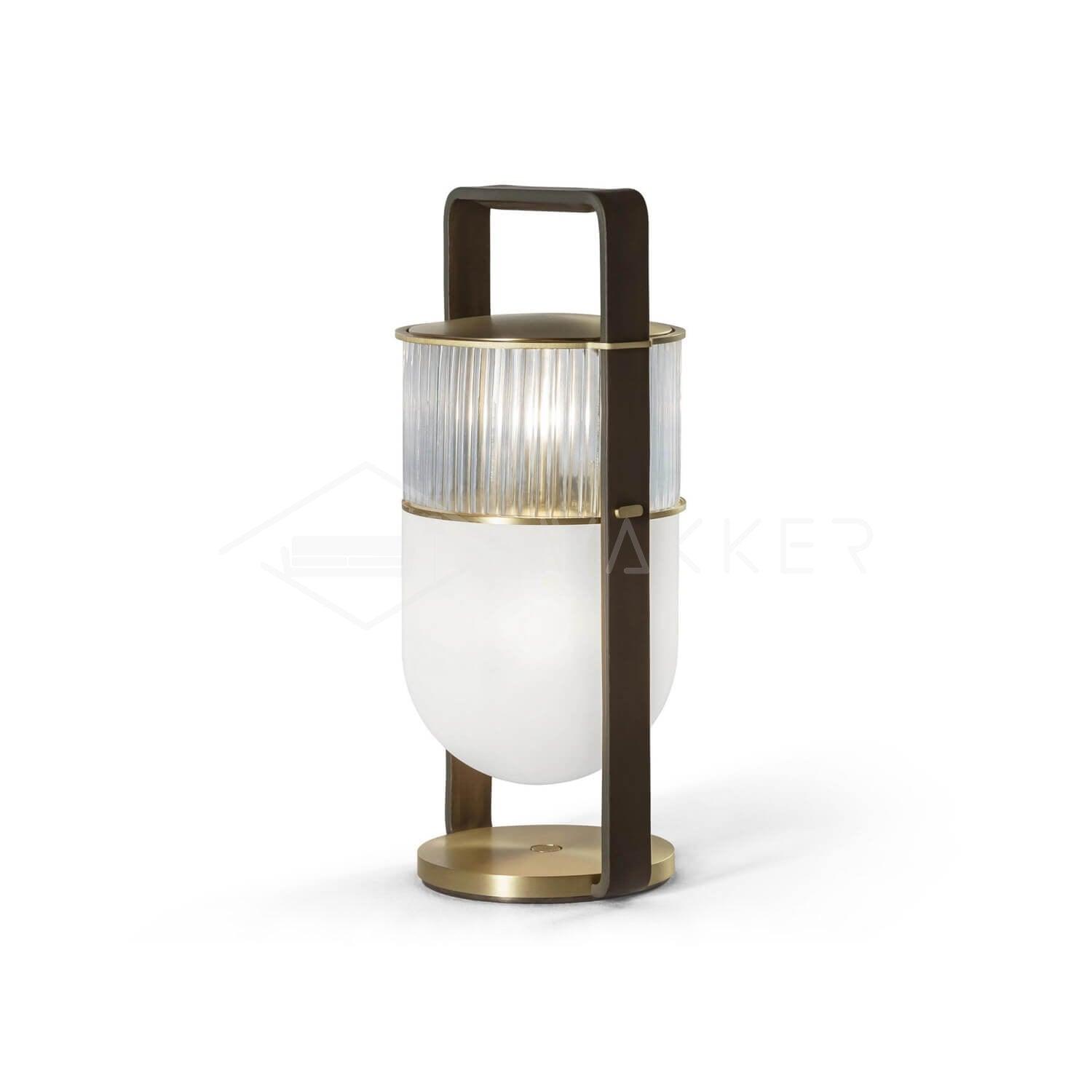 Kiorven Glass Artistic Table Lamp-Neutral Decor