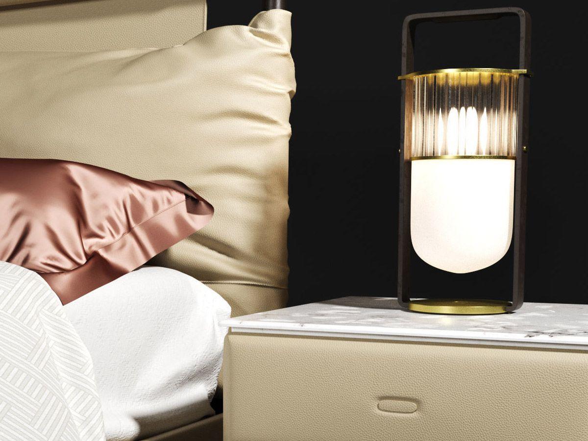 Kiorven Glass Artistic Table Lamp-Neutral Decor