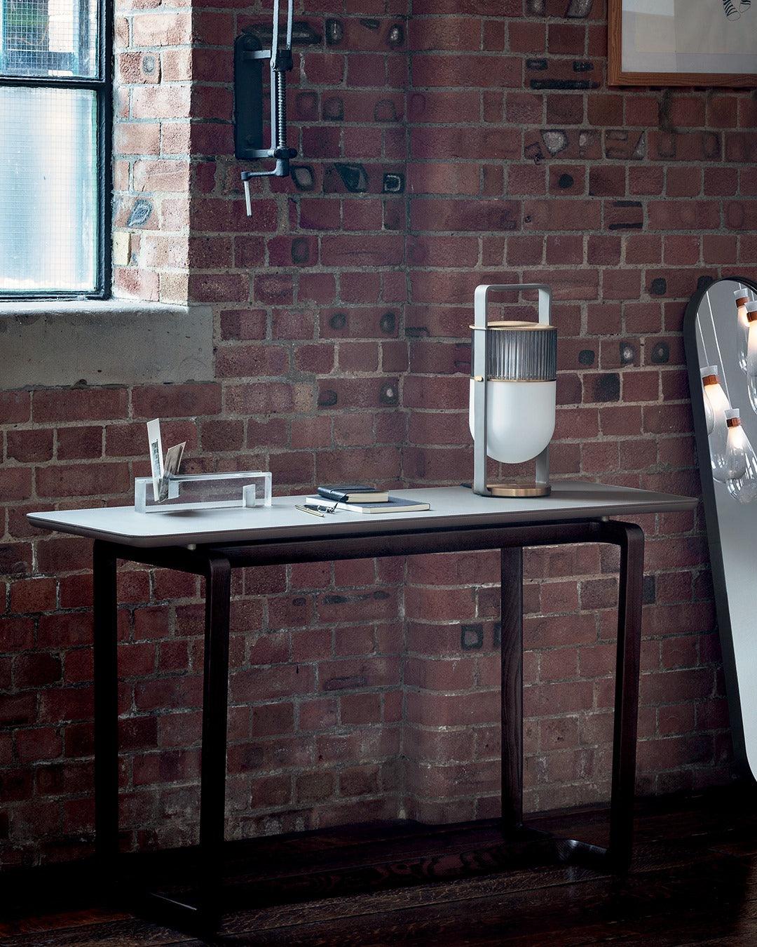 Kiorven Glass Artistic Table Lamp-Neutral Decor
