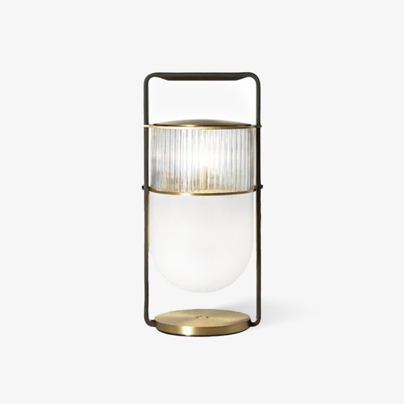 Kiorven Glass Artistic Table Lamp-Neutral Decor