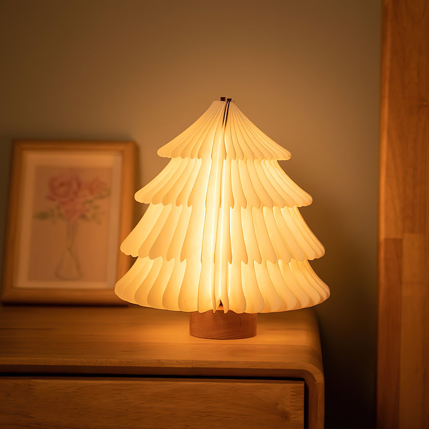 Xmas Tree Fold Table Lamp-Neutral Decor