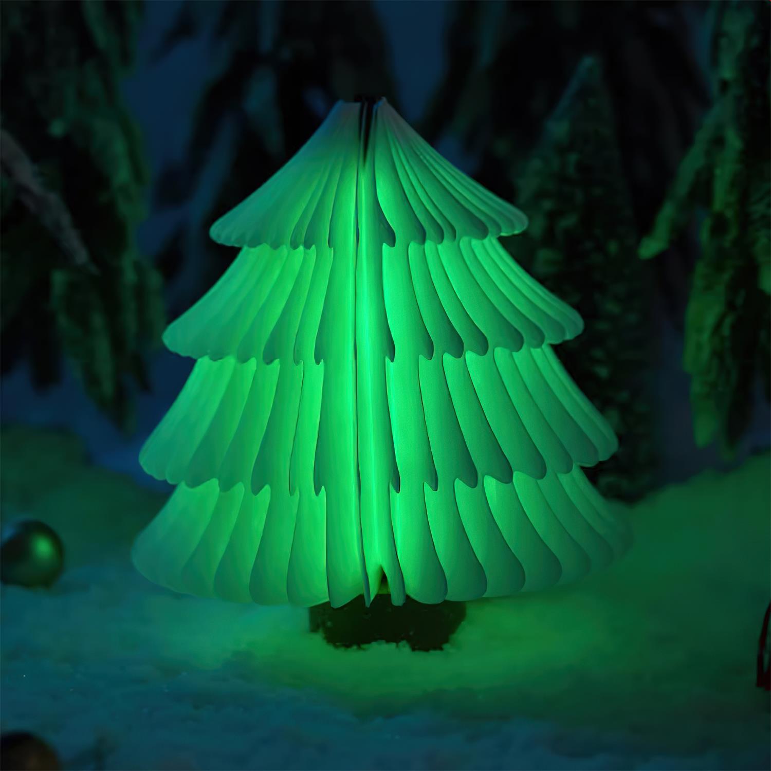 Xmas Tree Fold Table Lamp-Neutral Decor