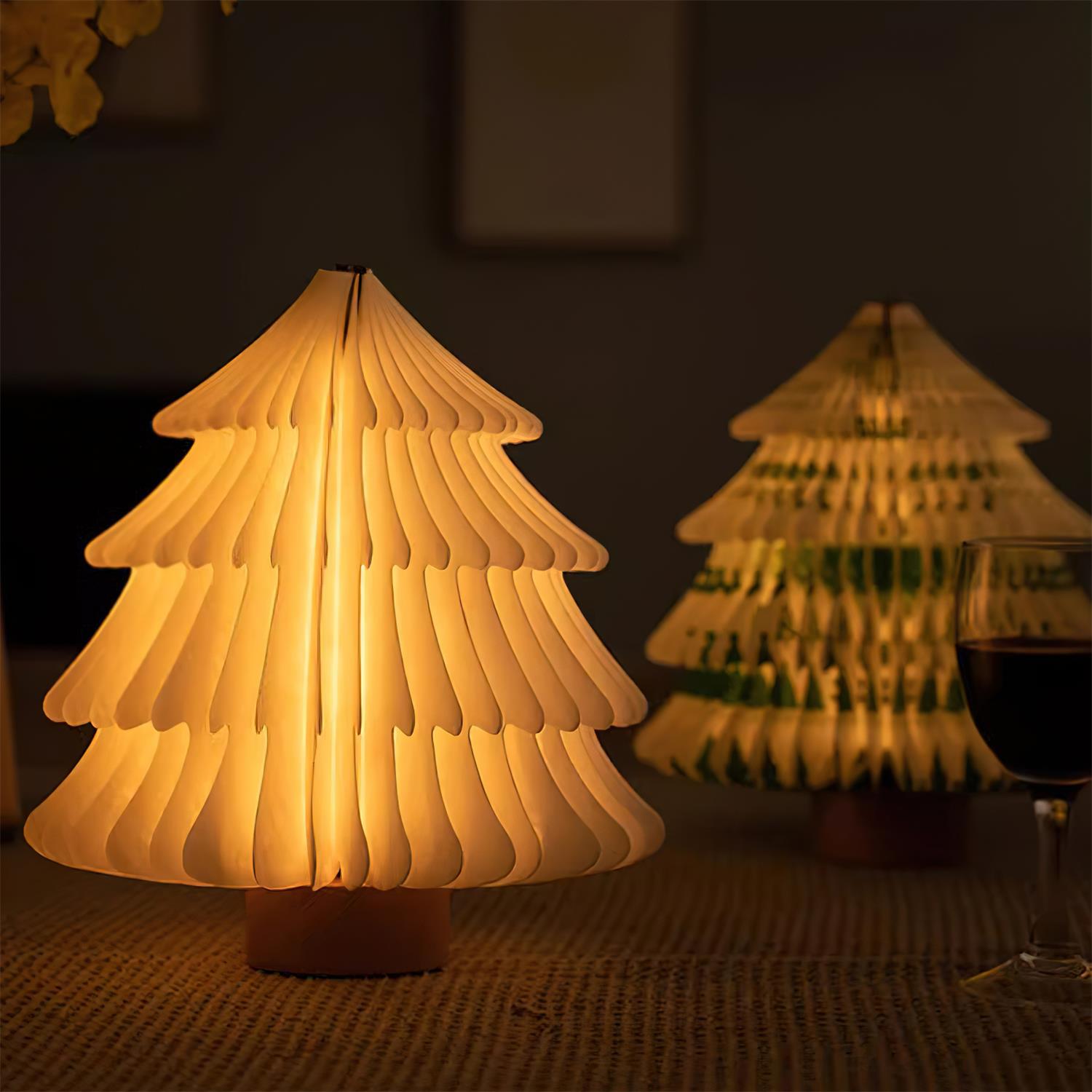 Xmas Tree Fold Table Lamp-Neutral Decor