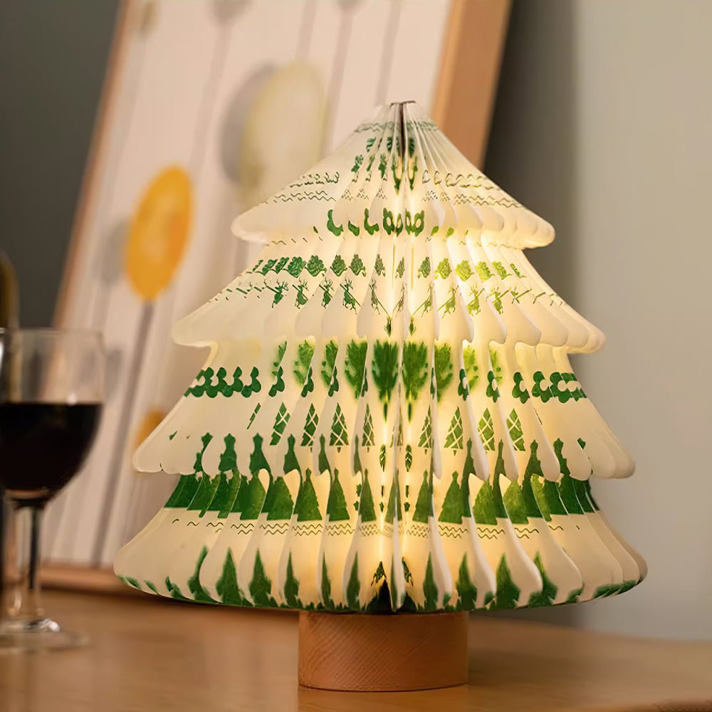Xmas Tree Fold Table Lamp-Neutral Decor
