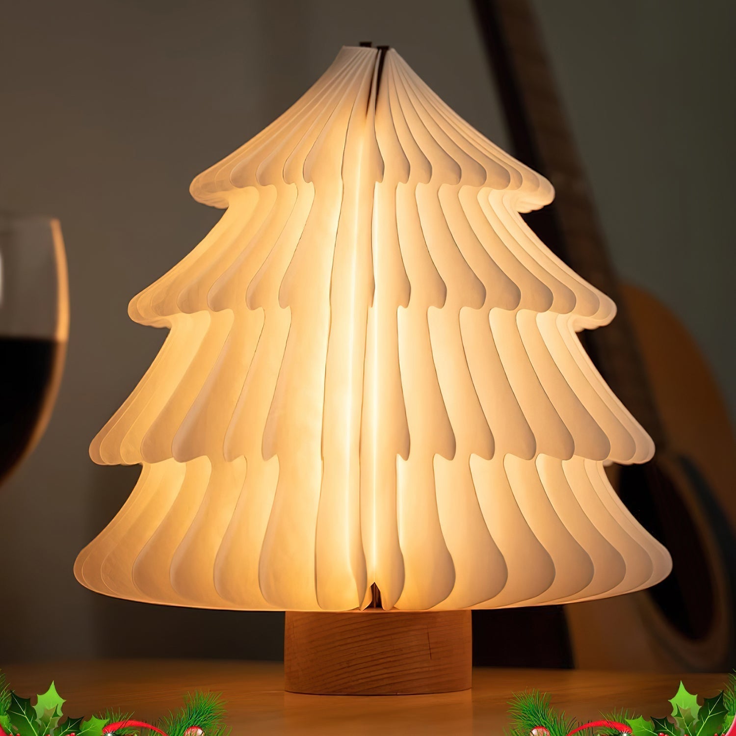Xmas Tree Fold Table Lamp-Neutral Decor