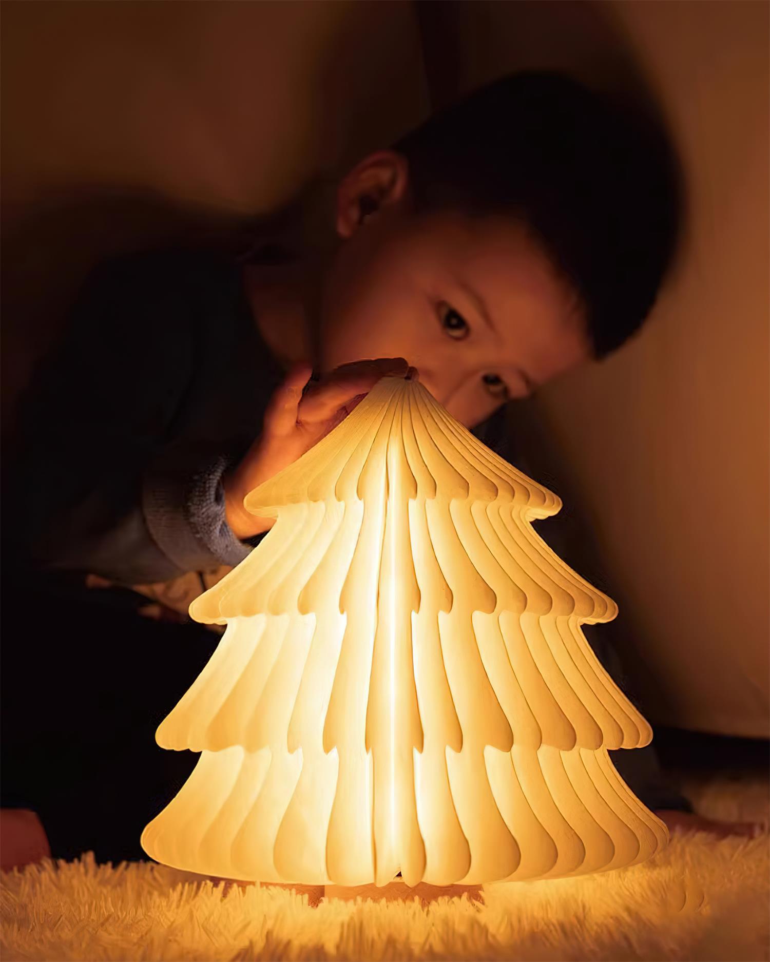 Xmas Tree Fold Table Lamp-Neutral Decor