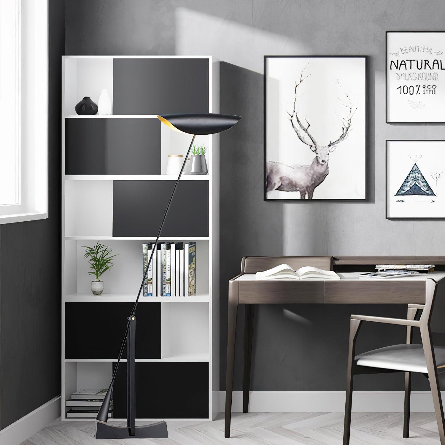 Lumave Steel Industrial Floor Lamp-Neutral Decor