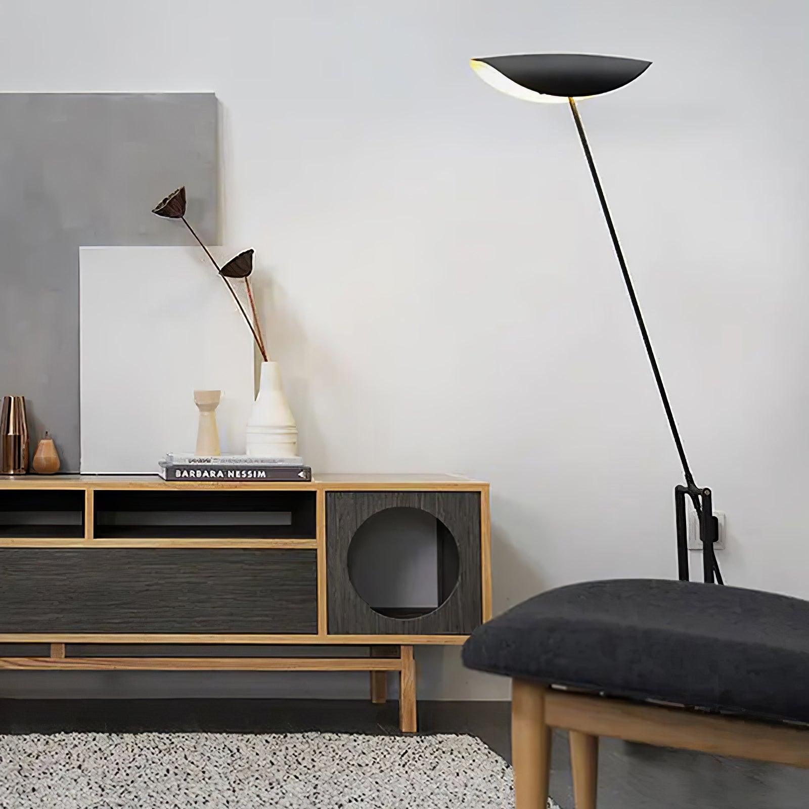 Lumave Steel Industrial Floor Lamp-Neutral Decor