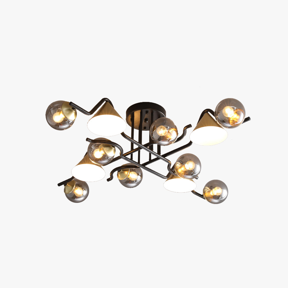 Arisha Design LED Flush Mount Ceiling Light Bedroom/Living Room - Neutral Decor