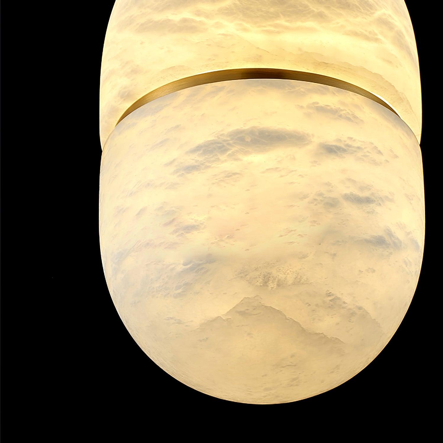 Satatr Alabaster Pendant Light Capsule-shaped-Neutral Decor