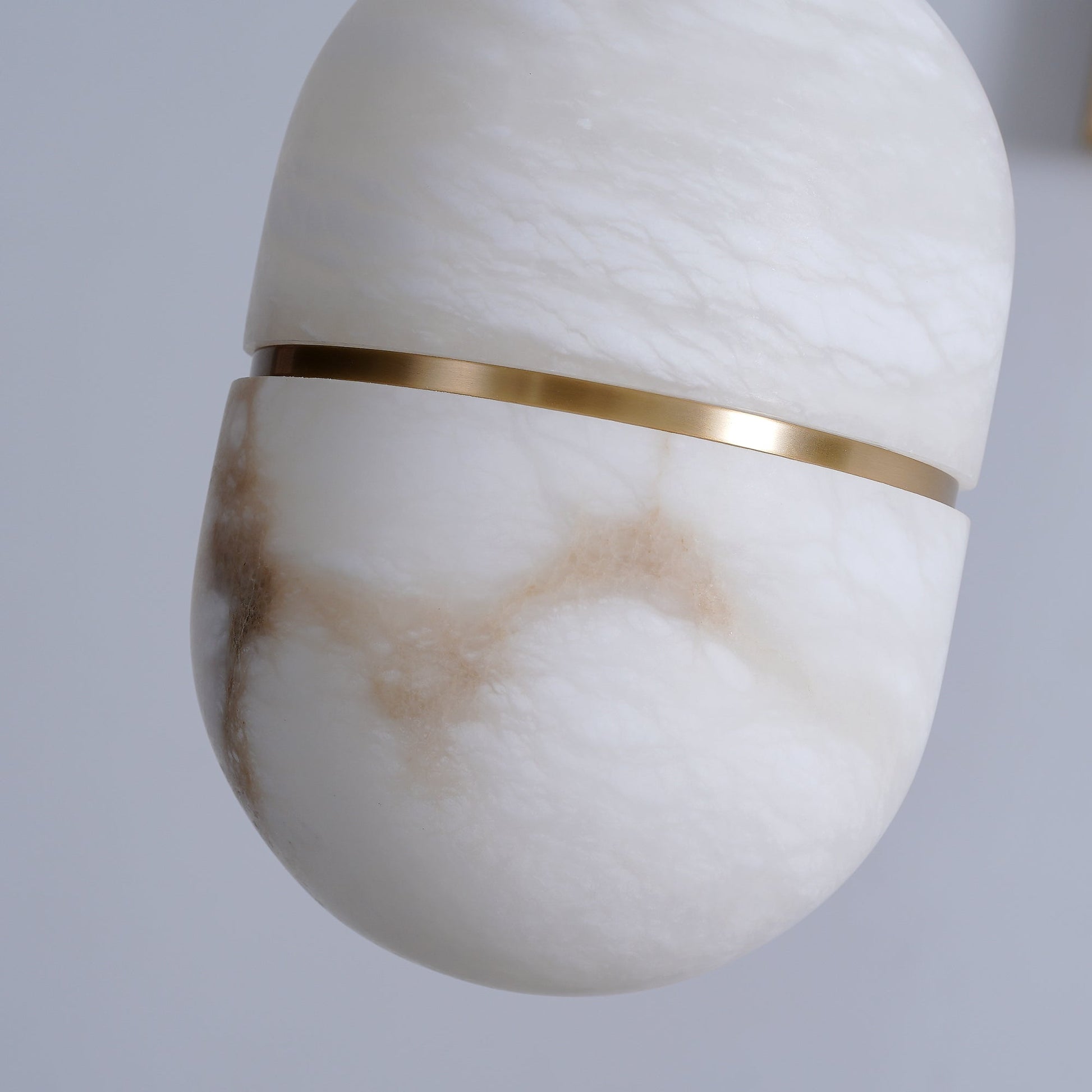 Satatr Alabaster Pendant Light Capsule-shaped-Neutral Decor