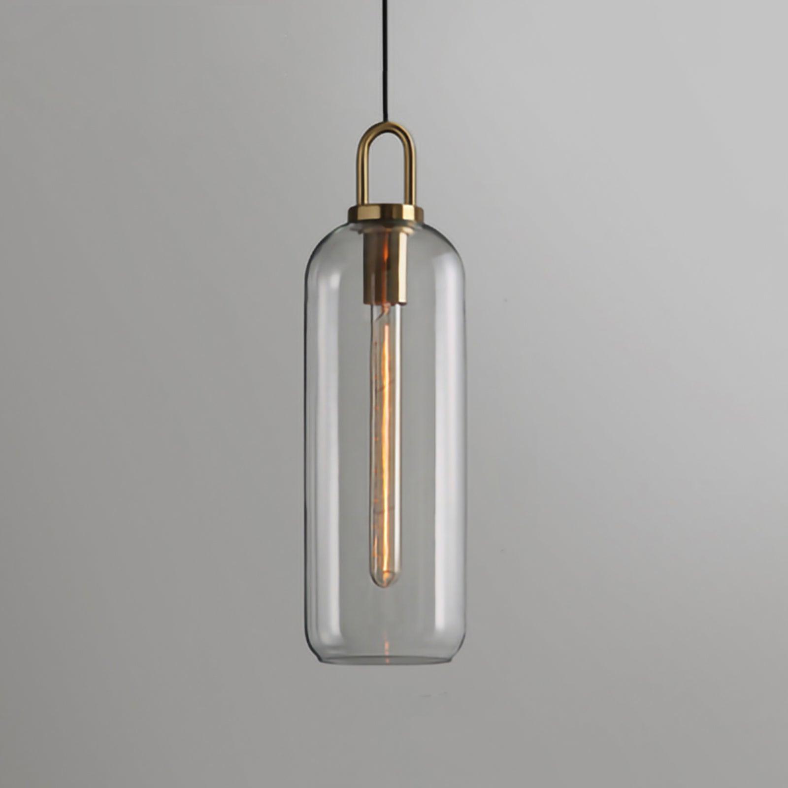 Lustra Pendant Lamp Pendulum Glass-Neutral Decor