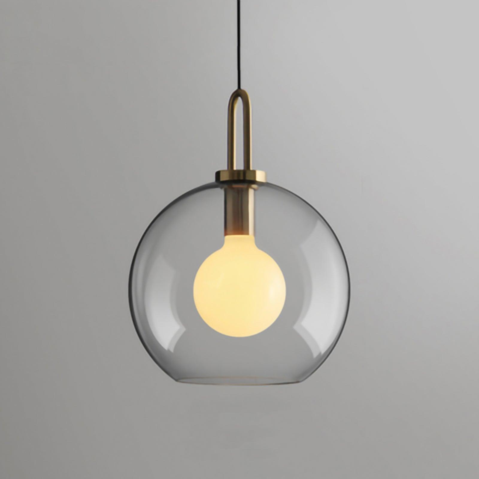 Lustra Pendant Lamp Pendulum Glass-Neutral Decor