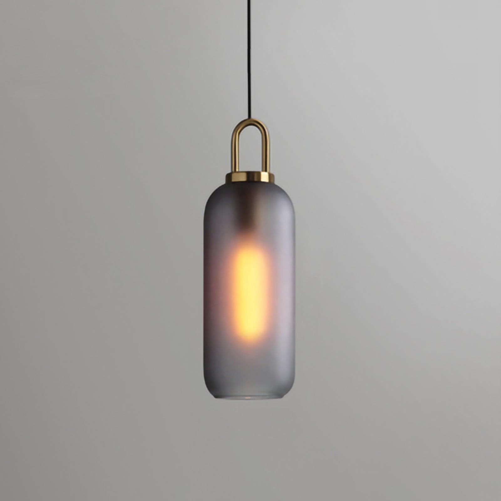 Lustra Pendant Lamp Pendulum Glass-Neutral Decor