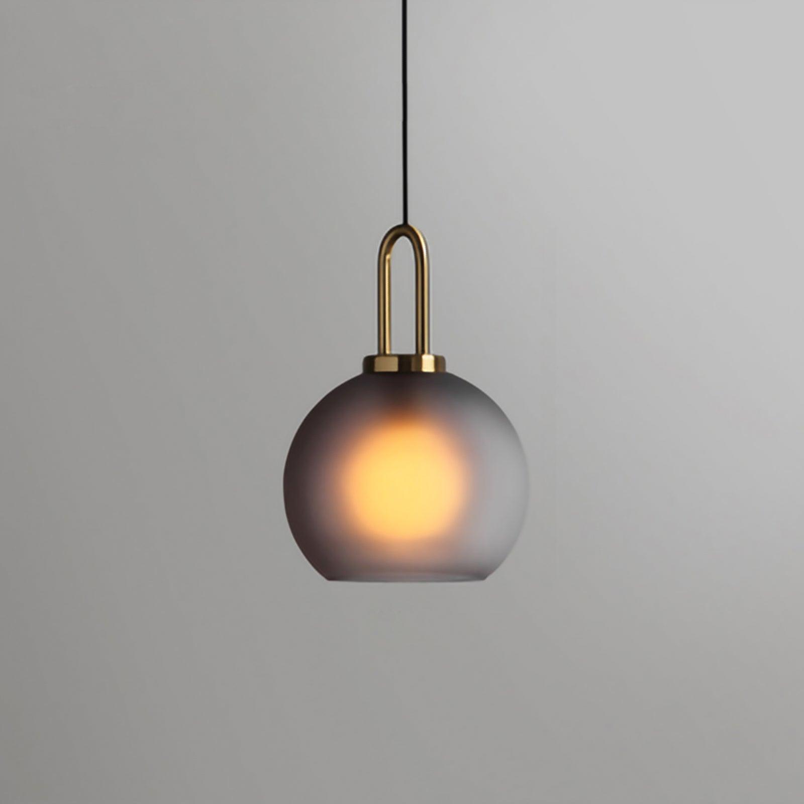 Sevelo Pendant Lamp Frosted Glass Swag Adjustable-Neutral Decor