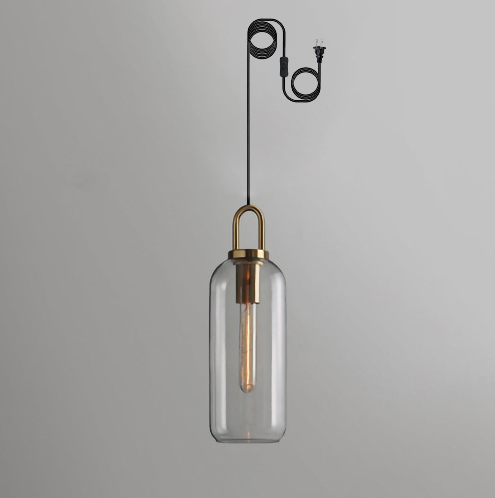 Sevelo Pendant Lamp Frosted Glass Swag Adjustable-Neutral Decor