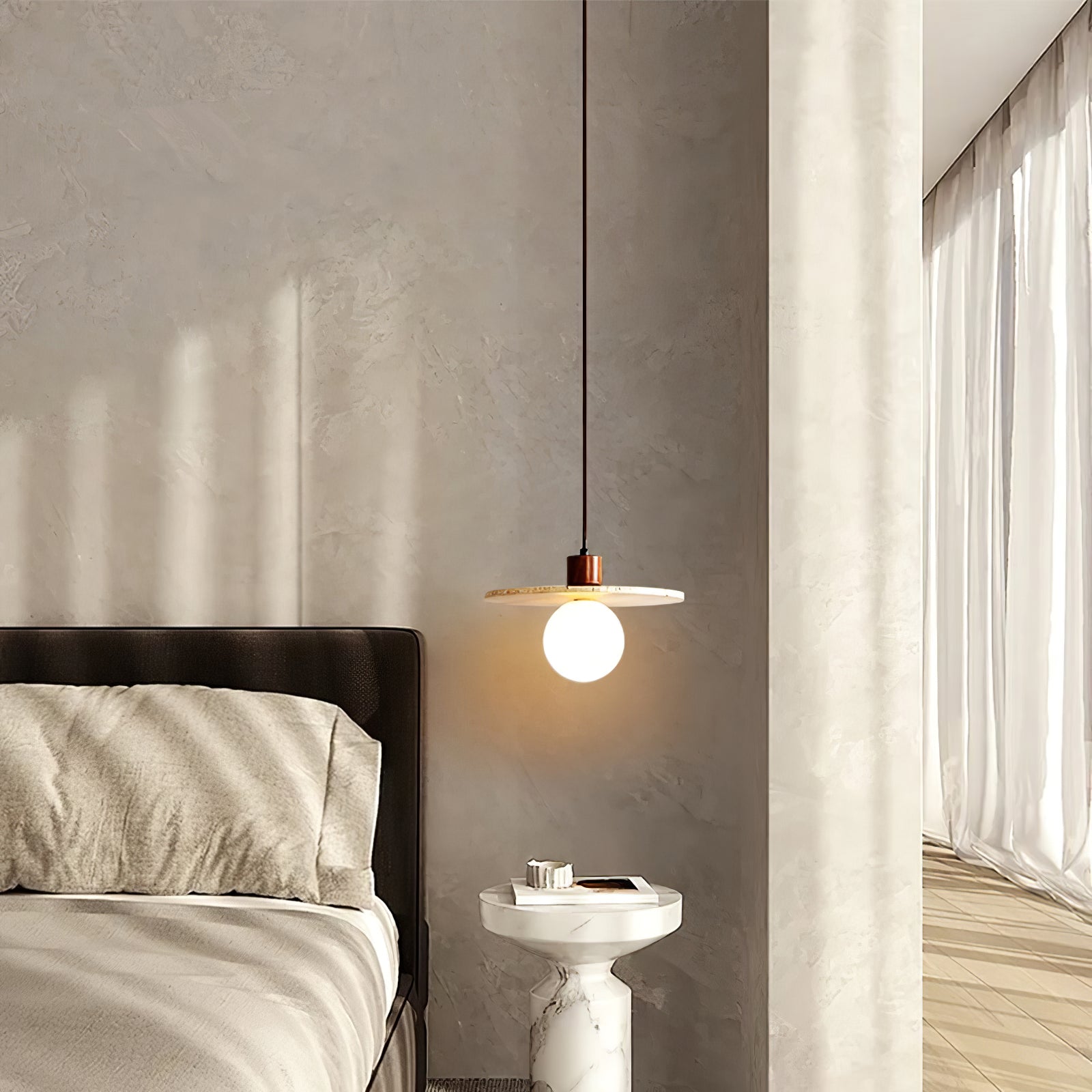 Ritta Travertine Pendant Light Six Style