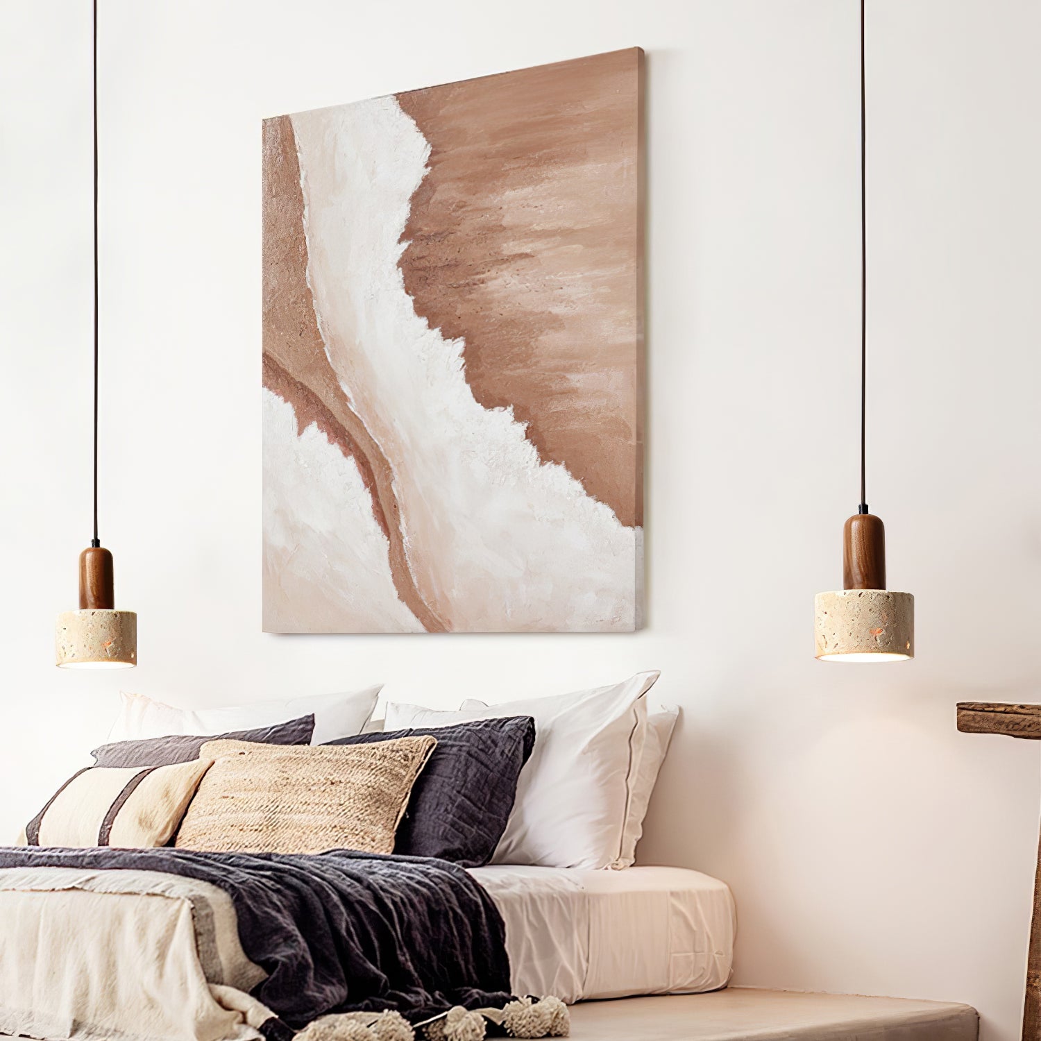 Ritta Travertine Pendant Light Six Style