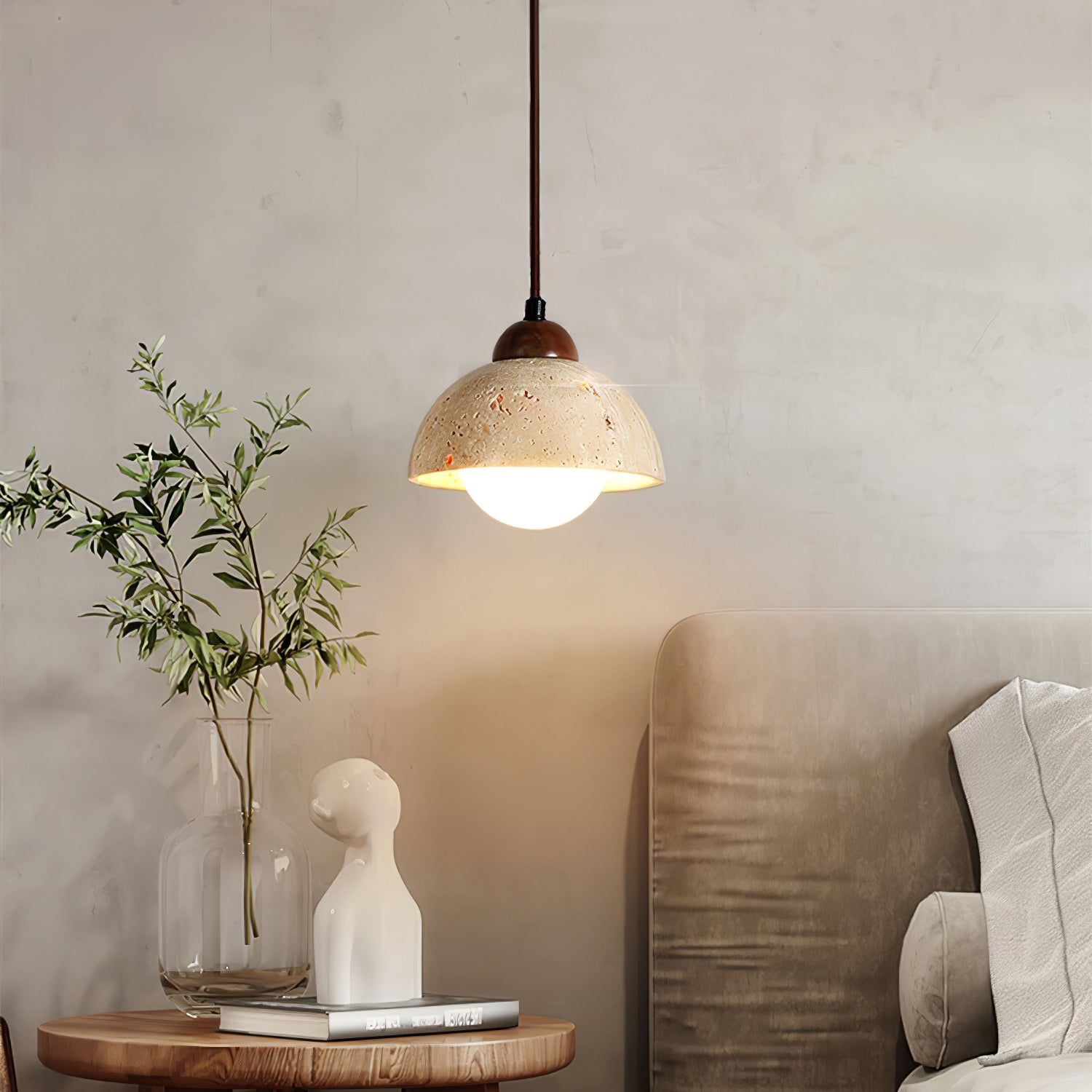 Ritta Travertine Pendant Light Six Style