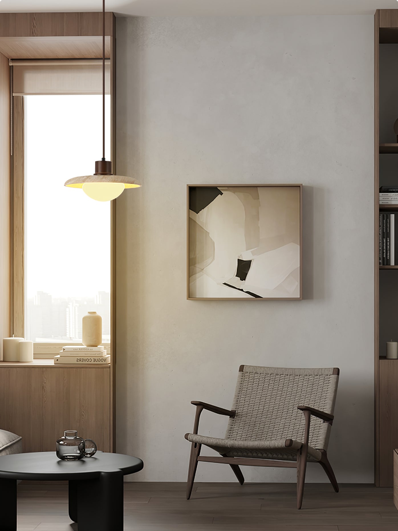 Ritta Travertine Pendant Light Six Style