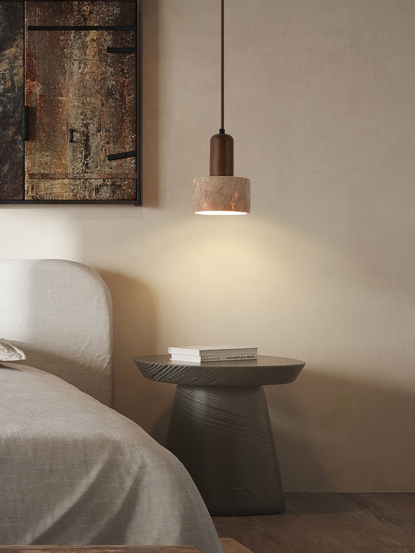 Ritta Travertine Pendant Light Six Style