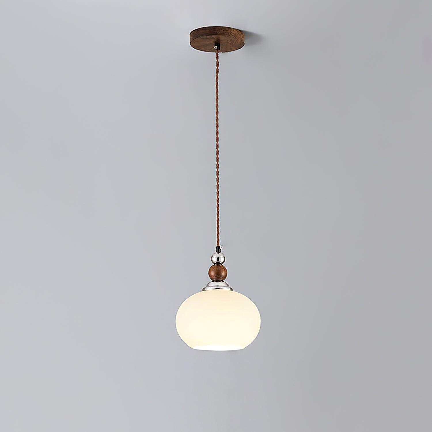 Luna Modern Glass Pendant Lamp-Neutral Decor