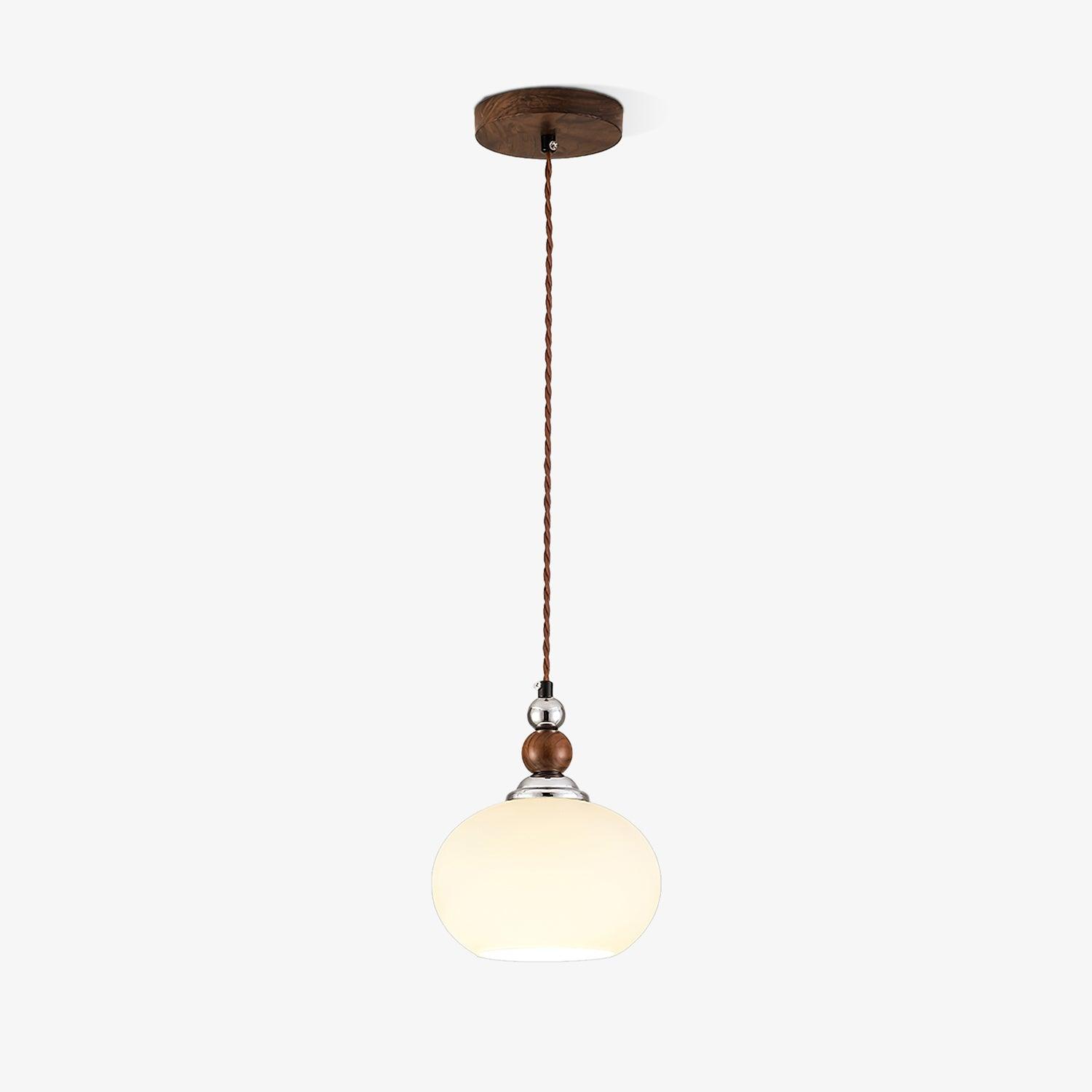 Luna Modern Glass Pendant Lamp-Neutral Decor