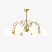 Aurora Luxe Glass Chandelier-Neutral Decor