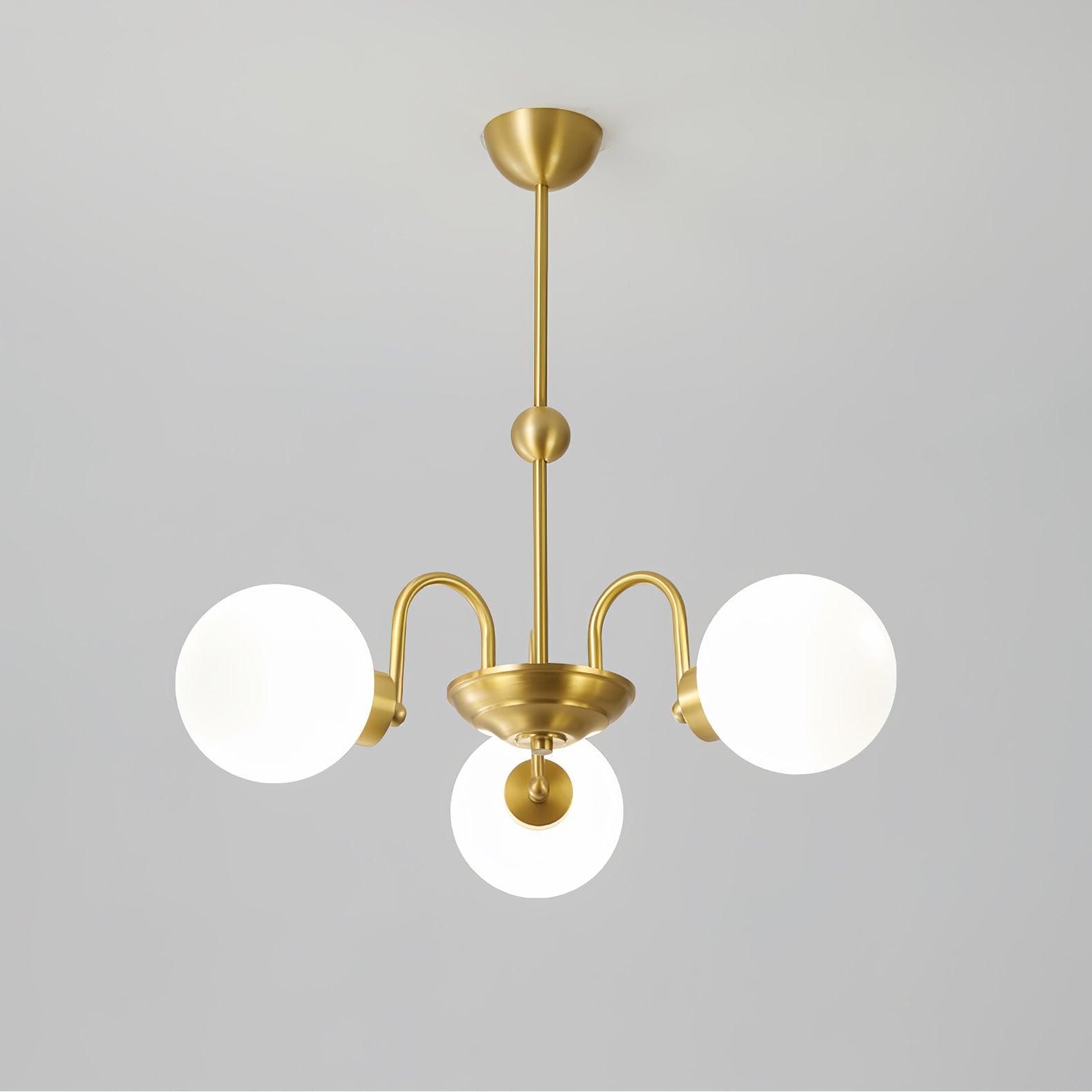 Aurora Luxe Glass Chandelier-Neutral Decor