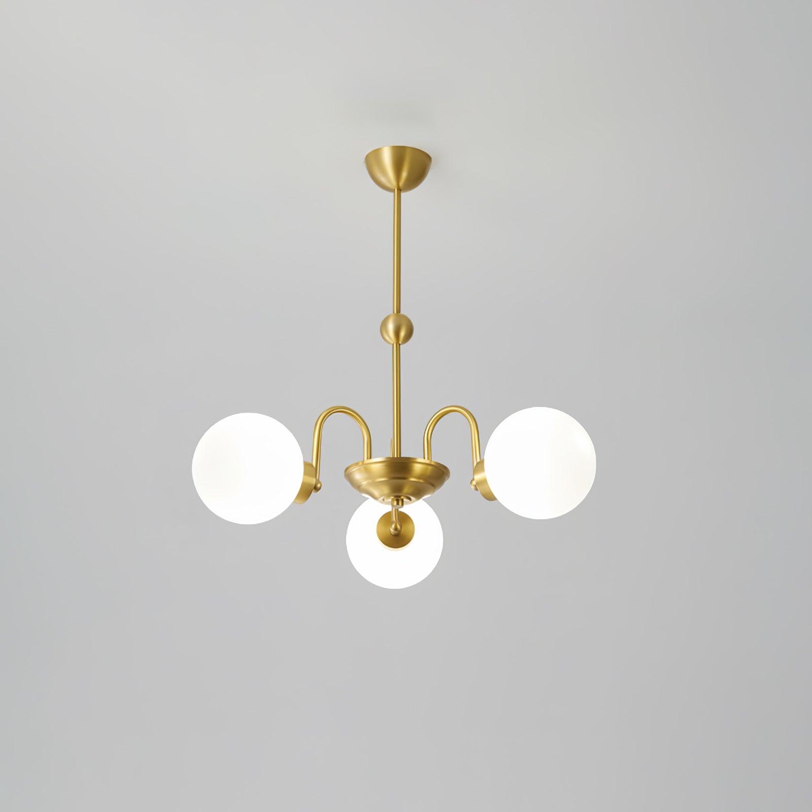 Aurora Luxe Glass Chandelier-Neutral Decor