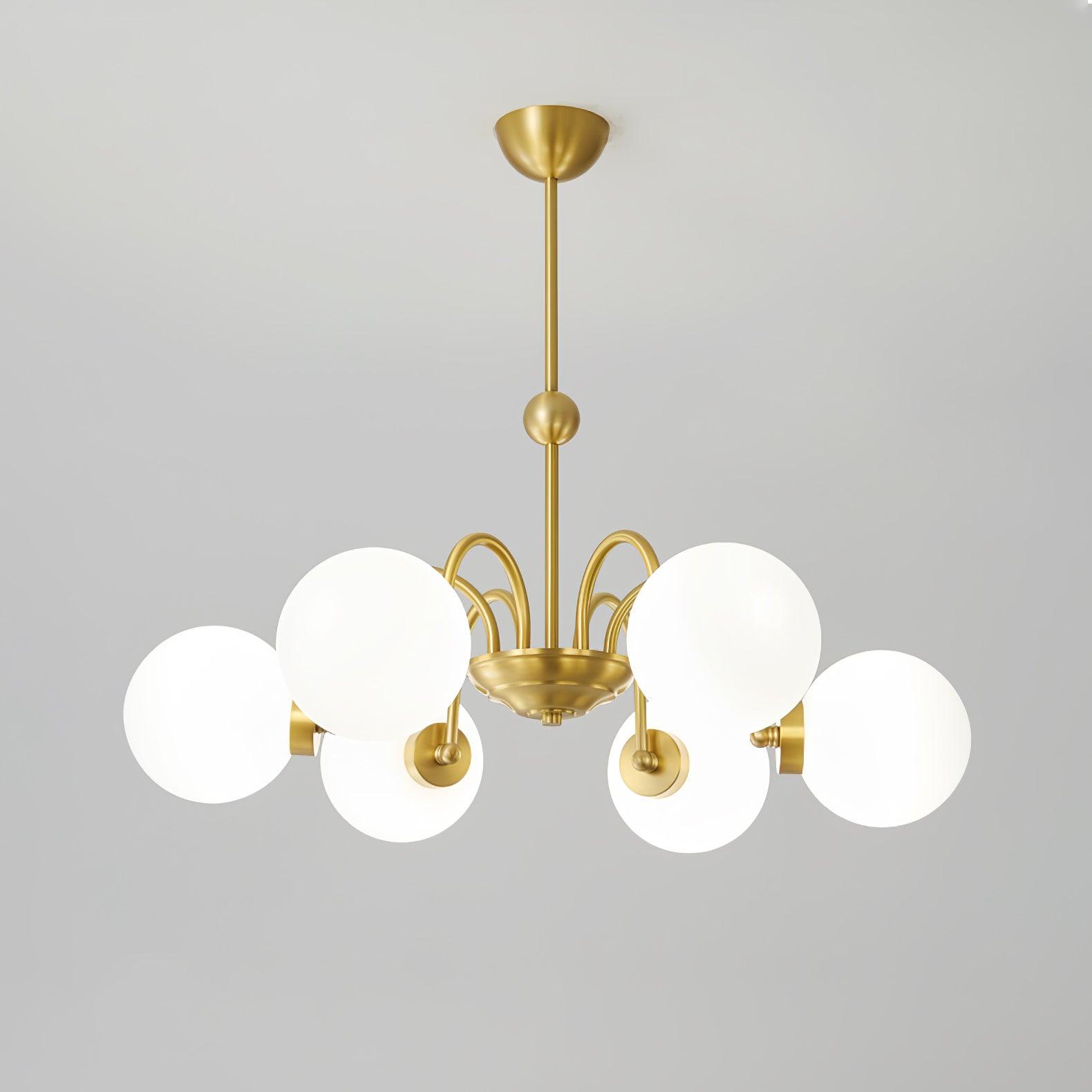 Aurora Luxe Glass Chandelier-Neutral Decor