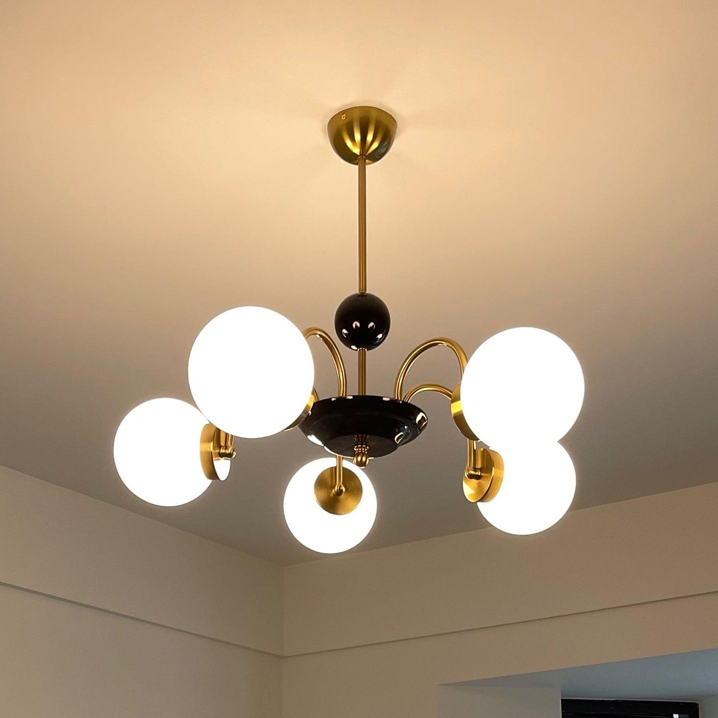 Halion Chandelier Rod Frame and White-Neutral Decor