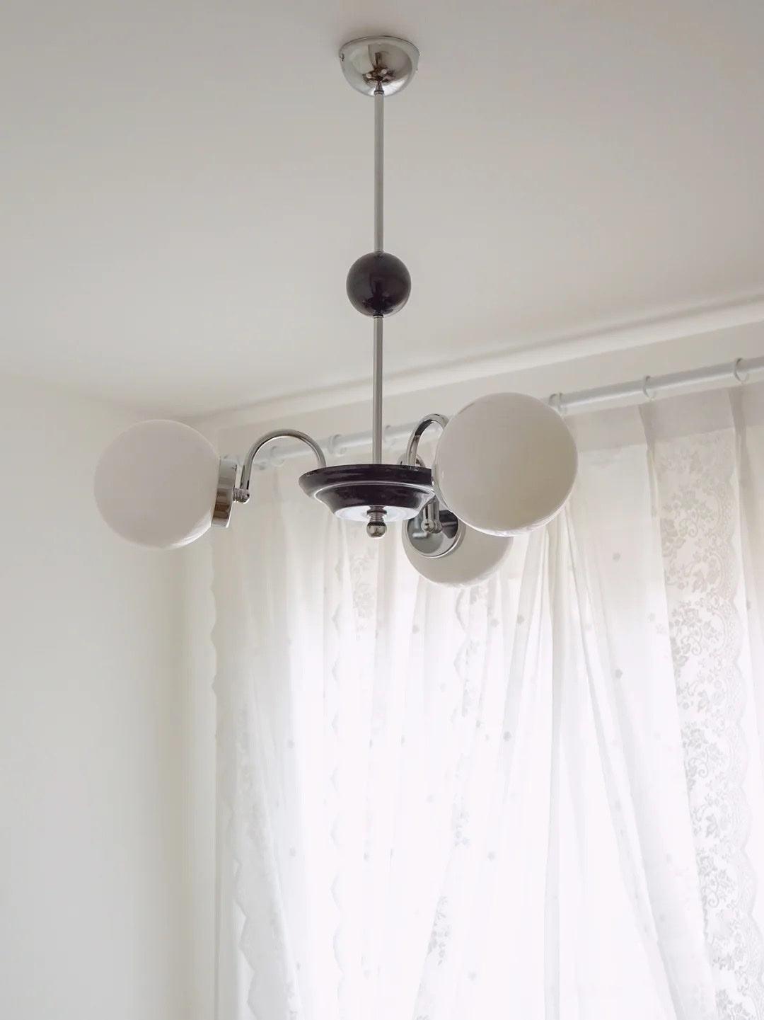 Halion Chandelier Rod Frame and White-Neutral Decor
