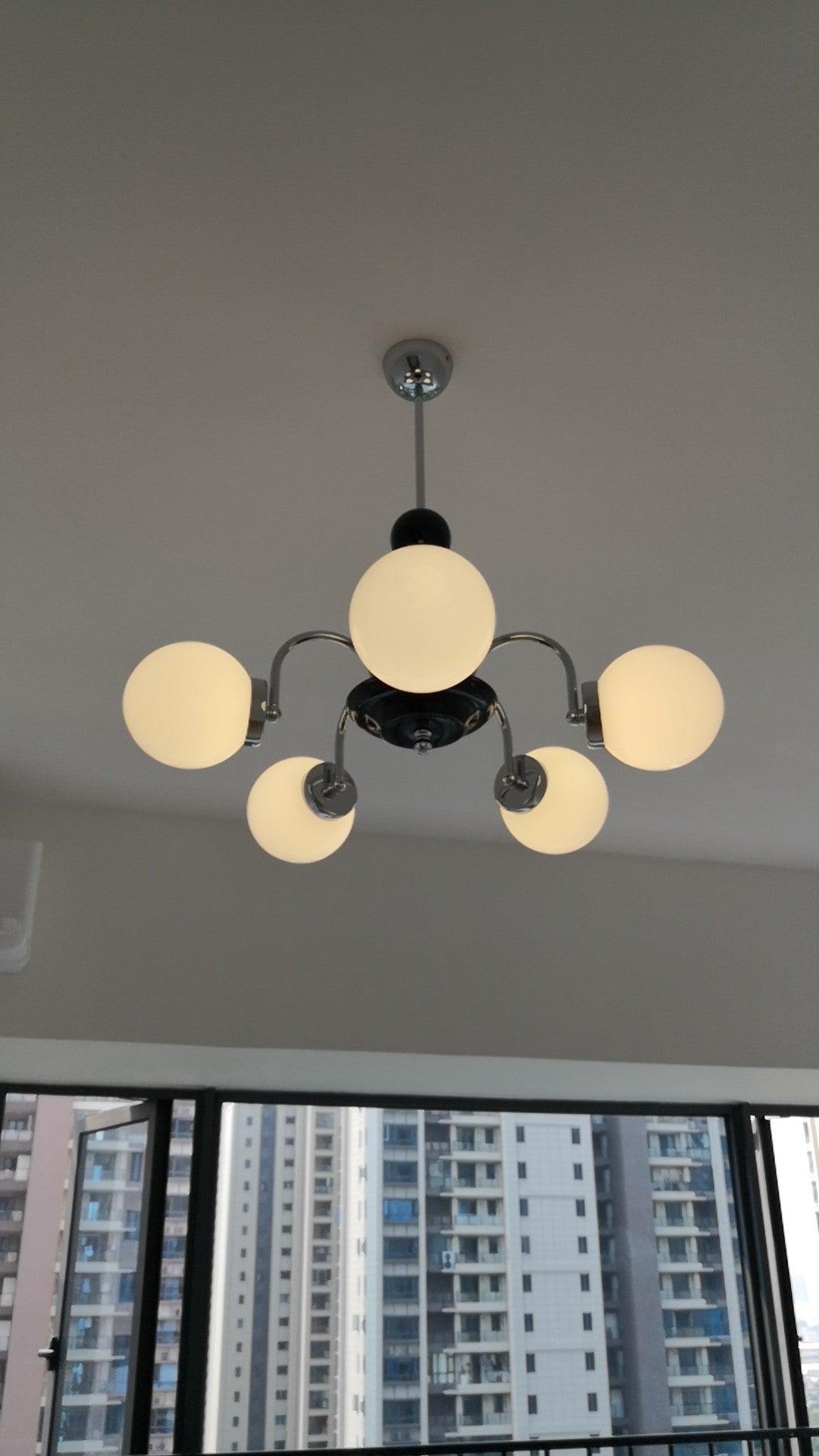 Halion Chandelier Rod Frame and White-Neutral Decor