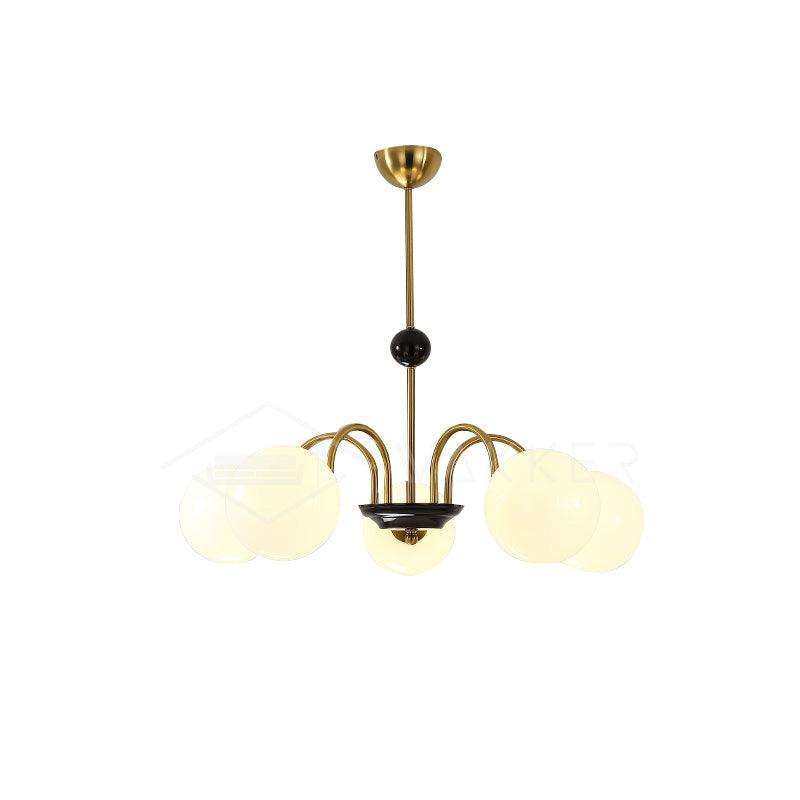Halion Chandelier Rod Frame and White-Neutral Decor