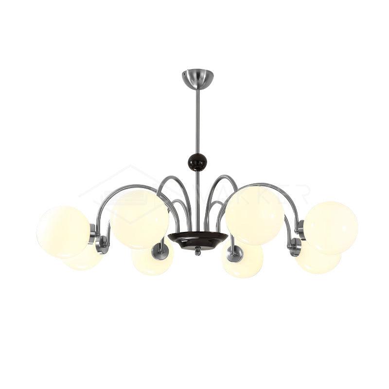 Halion Chandelier Rod Frame and White-Neutral Decor
