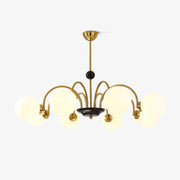 Halion Chandelier Rod Frame and White-Neutral Decor