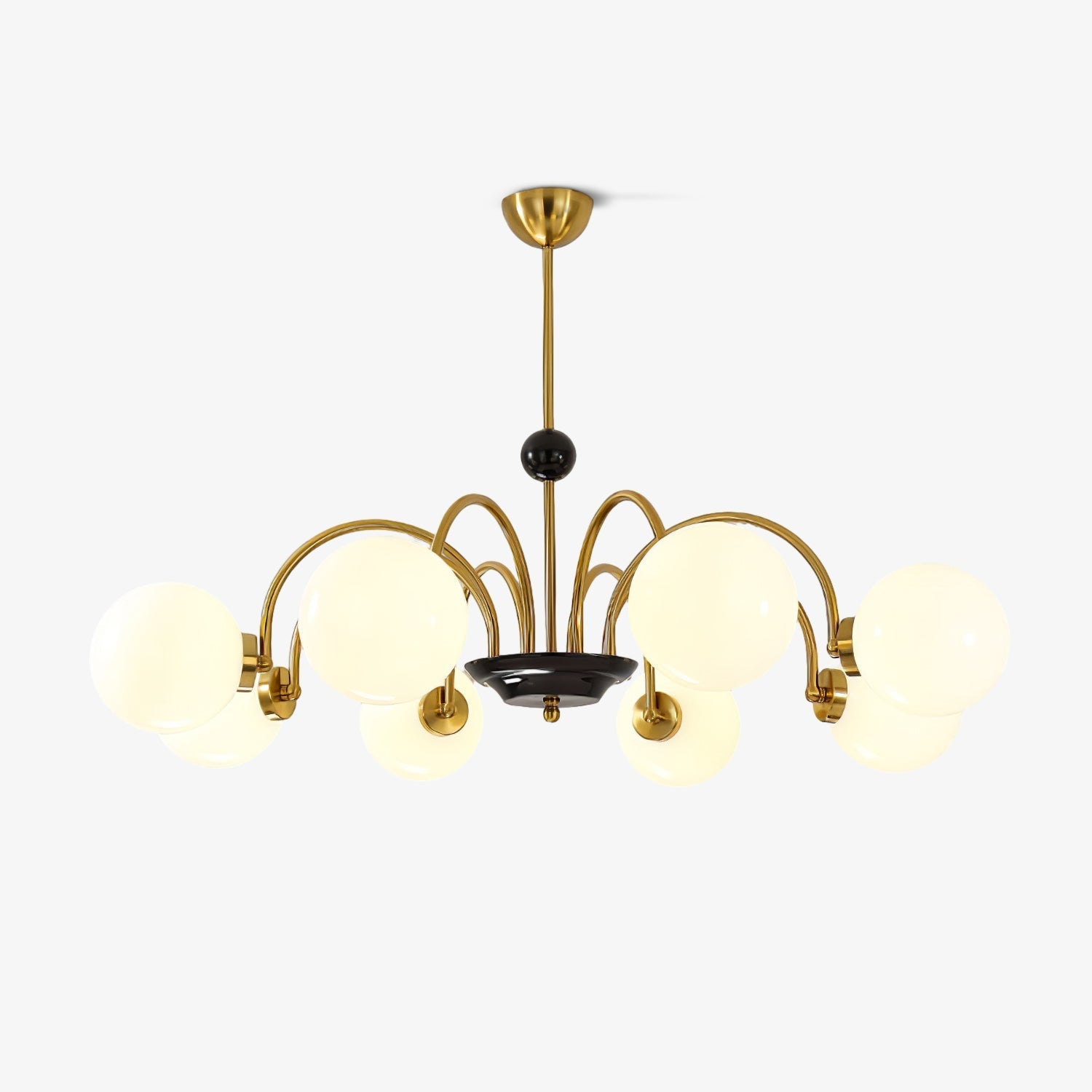 Halion Chandelier Rod Frame and White-Neutral Decor