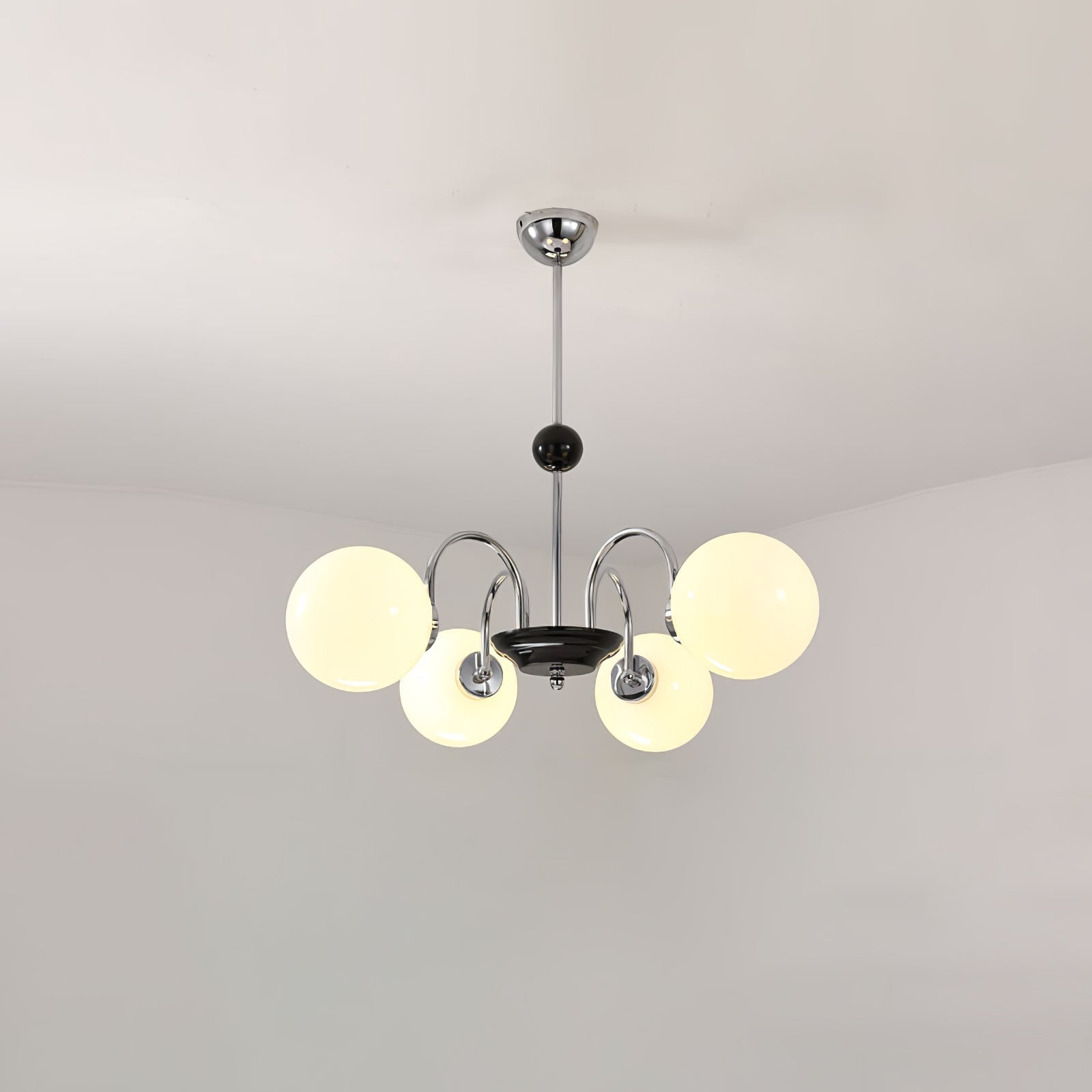 Halion Chandelier Rod Frame and White-Neutral Decor